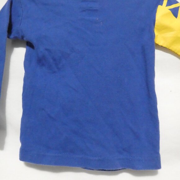 BABY GAP - size 2T | Blue Long Sleeve Shirt | Excavator Print Front and Sleeve - Picture 13 of 14